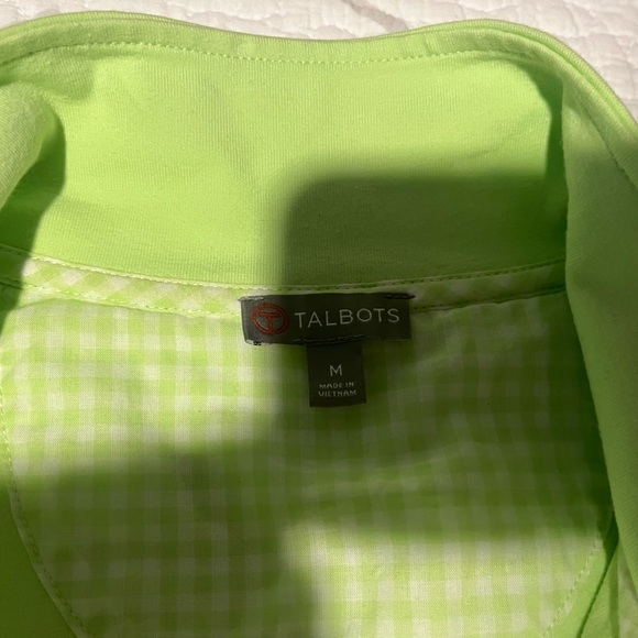 T by Talbots NWOT Lime Green Jacket, Size Medium - Picture 2 of 6